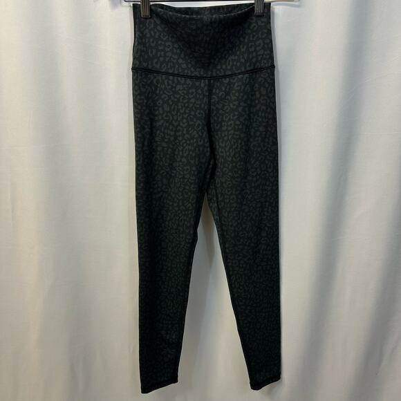 Offline by Aerie 7/8 Leggings High Rise Animal Print Black Gray Small - Picture 1 of 5